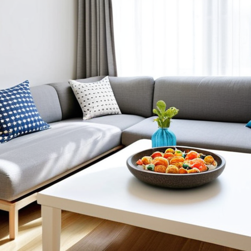 실내건축기사 자격증 취득 후 해외 사례 - Fusion Style - Scandinavian Minimalism & Korean Traditional**
"A bright, minimalist living room wit...