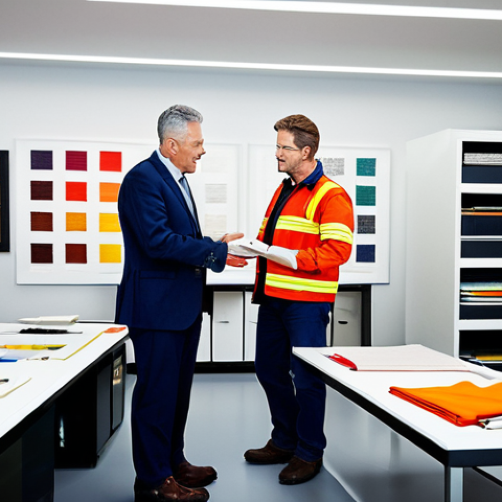 실내건축 필수 법규와 규정 - Fire Safety in Interior Design**
"A brightly lit interior design studio, showcasing various fabric ...