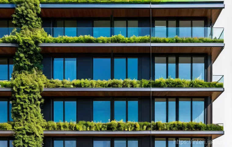 실내건축과 건축 공학의 융합 - A contemporary, minimalist smart home living room with large windows overlooking a city skyline. A y... 실내건축과 건축 공학의 융합 - A contemporary, minimalist smart home living room with large windows overlooking a city skyline. A y...