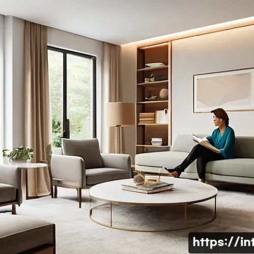 Home 30 실내건축 자격증 취득 후의 커리어 패스 - **Prompt 1: Innovative Interior Design Presentation**
A confident, elegantly dressed female inte...